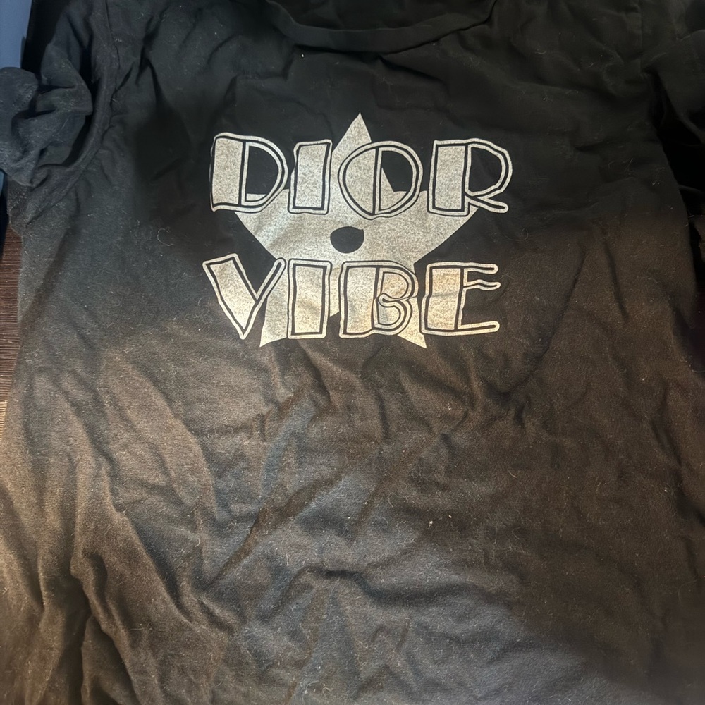 Dior Vibe Graphic Tee in Black